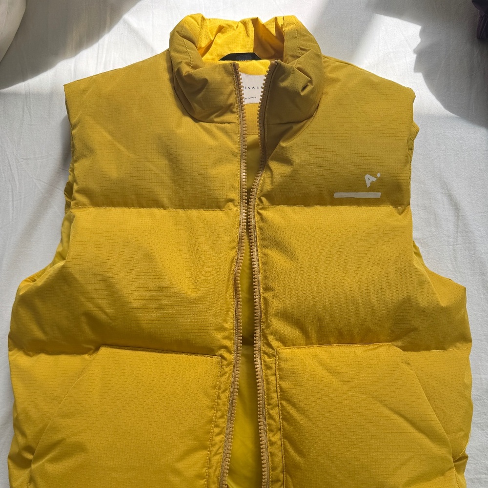 The Arrivals Yellow Puffer Vest
